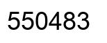 Number 550483 black image