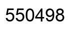 Number 550498 black image