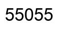 Número 55055 imagen negro