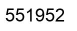 Número 551952 imagen negro
