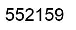 Número 552159 imagen negro