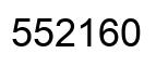 Number 552160 black image