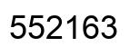 Number 552163 black image
