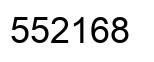 Number 552168 black image