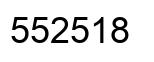 Número 552518 imagen negro