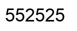 Número 552525 imagen negro