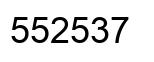 Número 552537 imagen negro