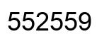 Número 552559 imagen negro