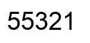 Number 55321 black image