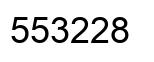 Number 553228 black image