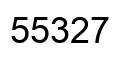 Number 55327 black image
