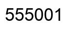 Número 555001 imagen negro