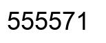 Number 555571 black image
