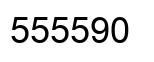 Número 555590 imagen negro