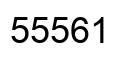 Number 55561 black image