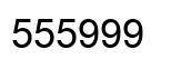 Número 555999 imagen negro