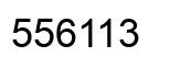 Number 556113 black image