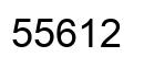 Number 55612 black image