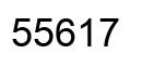 Number 55617 black image