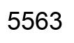 Número 5563 imagen negro