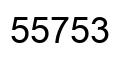 Number 55753 black image