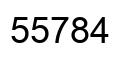 Número 55784 imagen negro