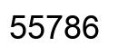 Número 55786 imagen negro