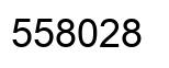 Number 558028 black image