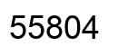 Number 55804 black image