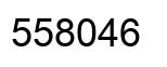 Number 558046 black image