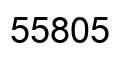 Number 55805 black image