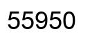 Número 55950 imagen negro