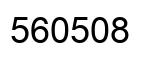 Number 560508 black image