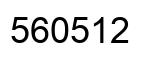 Number 560512 black image