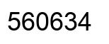 Number 560634 black image