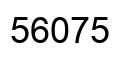 Número 56075 imagen negro
