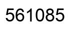 Number 561085 black image