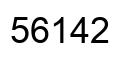Number 56142 black image