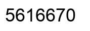 Número 5616670 imagen negro