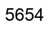 Número 5654 imagen negro