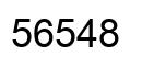 Number 56548 black image