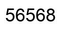 Number 56568 black image