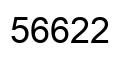 Número 56622 imagen negro