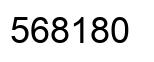 Number 568180 black image