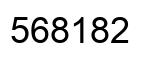 Number 568182 black image