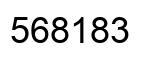Number 568183 black image