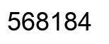 Number 568184 black image
