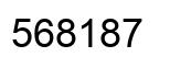 Number 568187 black image