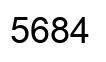 Número 5684 imagen negro