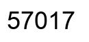 Number 57017 black image
